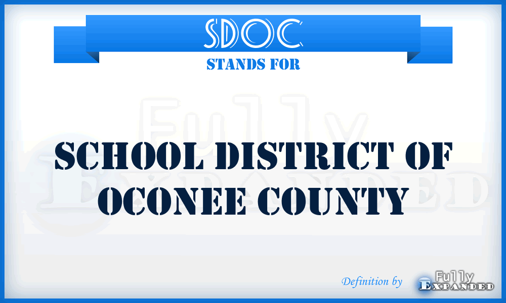 SDOC - School District of Oconee County