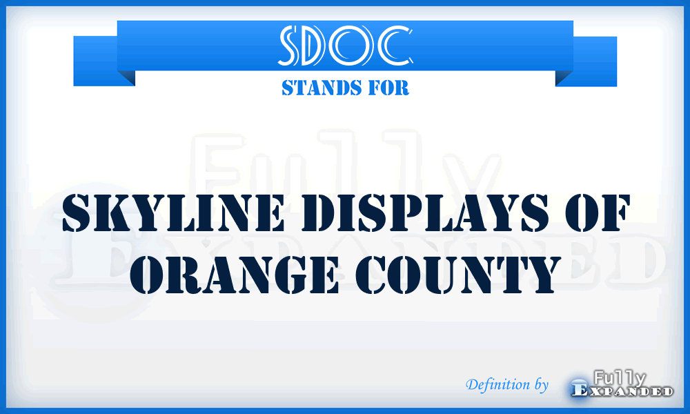 SDOC - Skyline Displays of Orange County