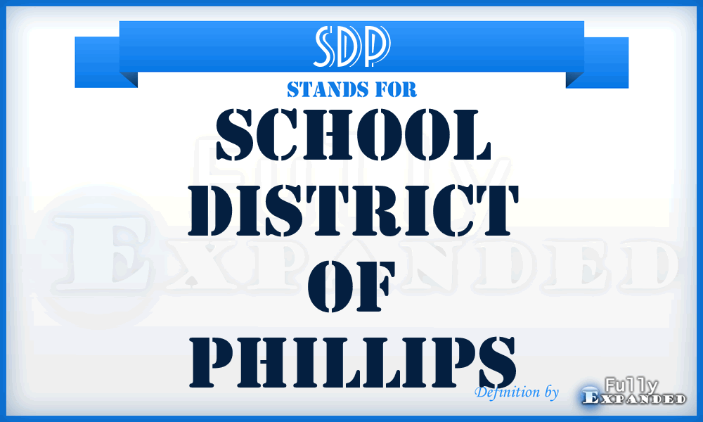 SDP - School District of Phillips