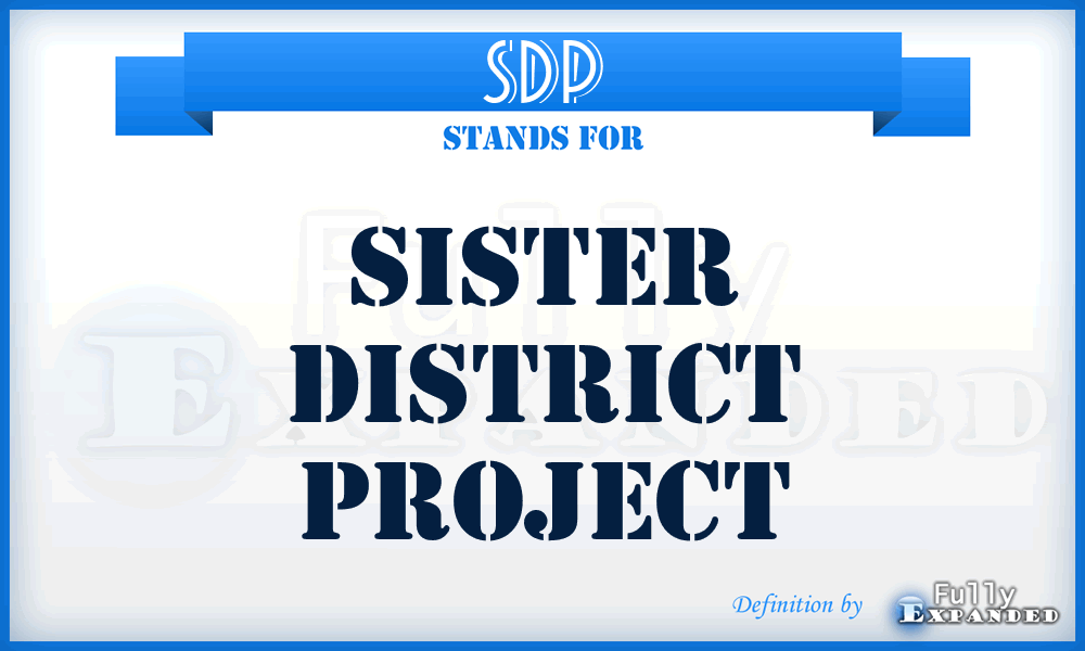 SDP - Sister District Project