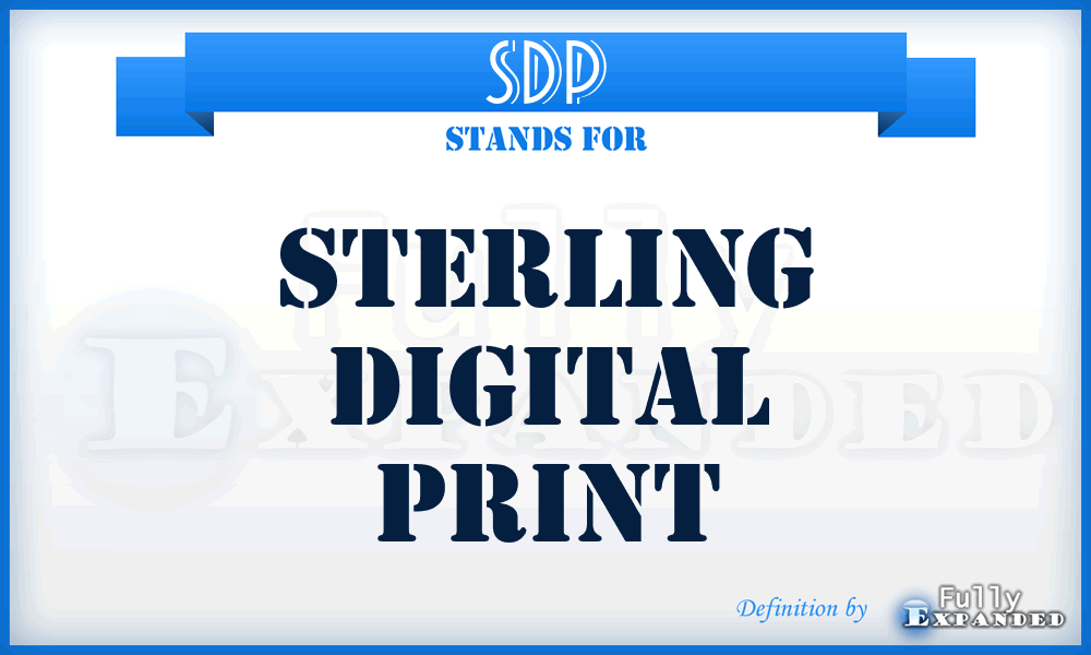 SDP - Sterling Digital Print