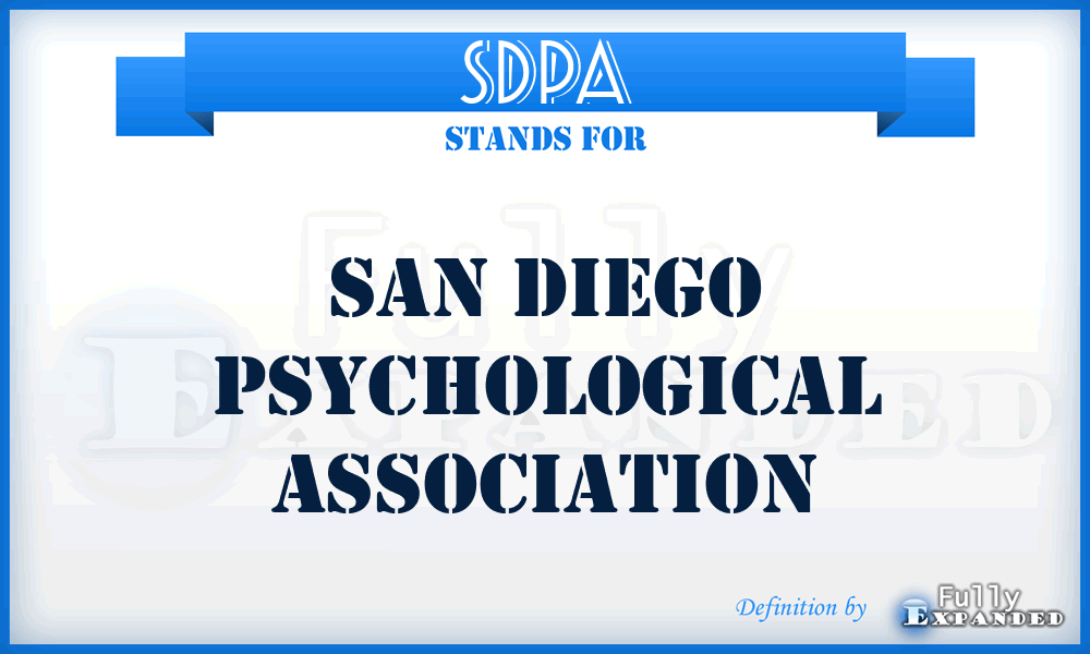 SDPA - San Diego Psychological Association