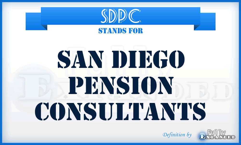 SDPC - San Diego Pension Consultants