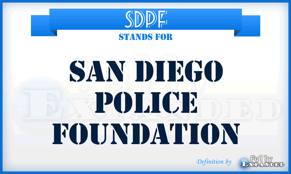 SDPF - San Diego Police Foundation