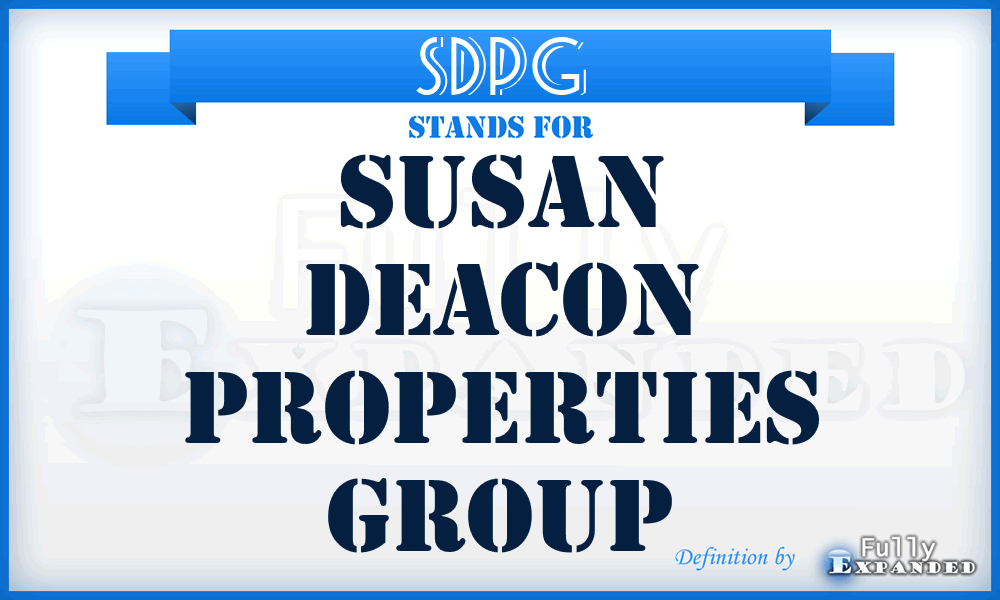 SDPG - Susan Deacon Properties Group