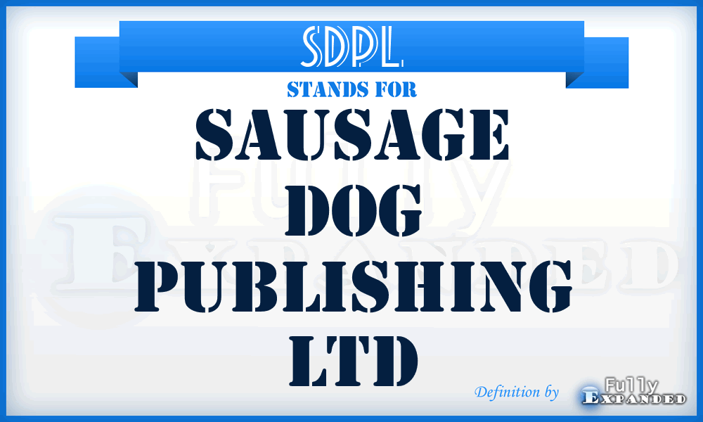 SDPL - Sausage Dog Publishing Ltd