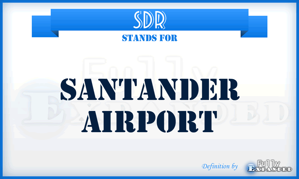 SDR - Santander airport