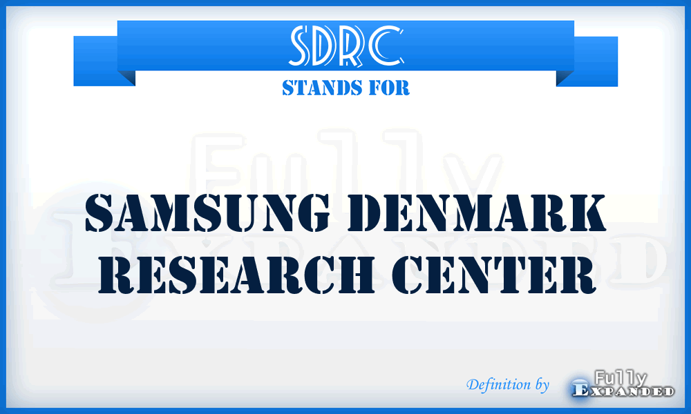SDRC - Samsung Denmark Research Center
