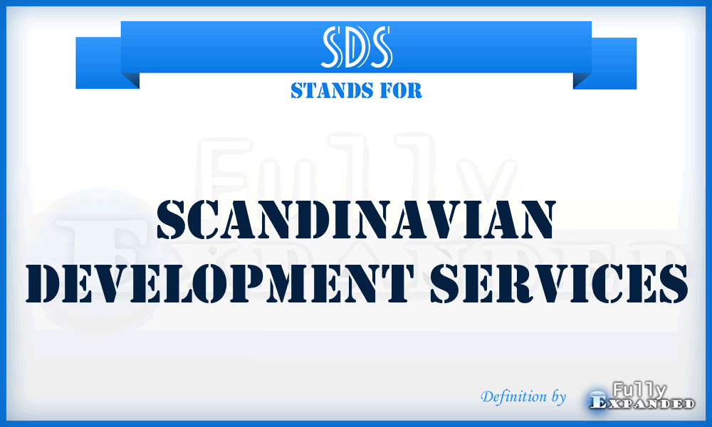 SDS - Scandinavian Development Services