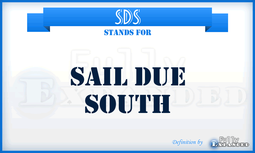 SDS - Sail Due South