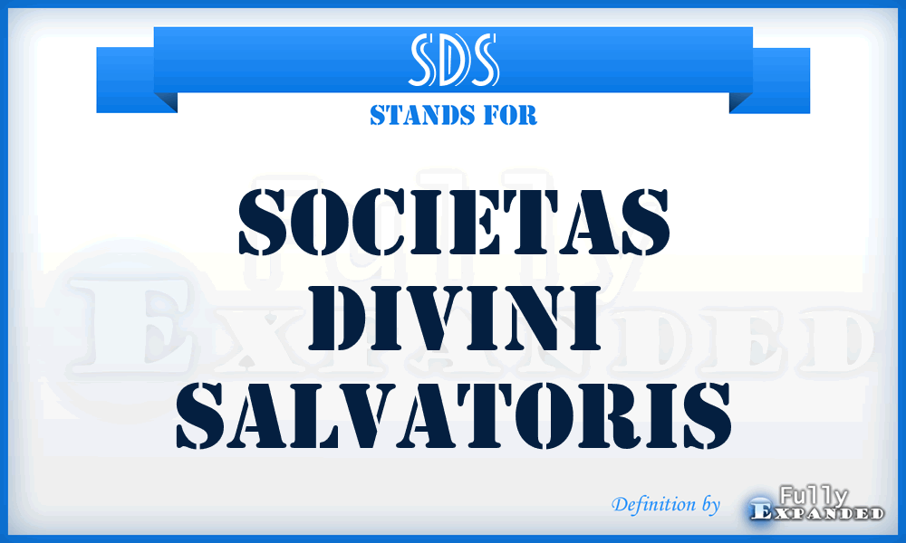 SDS - Societas Divini Salvatoris