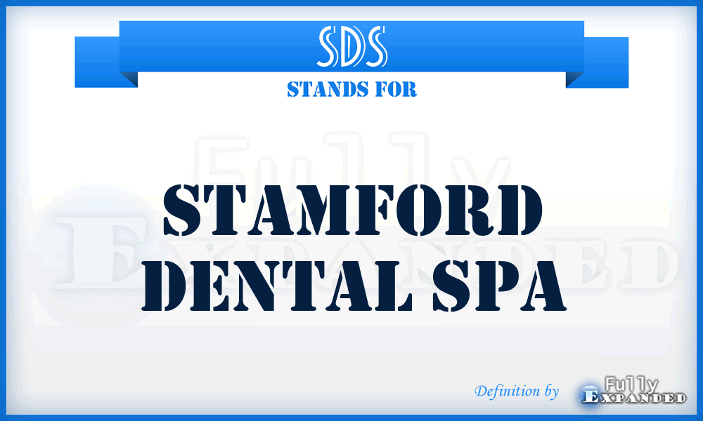 SDS - Stamford Dental Spa