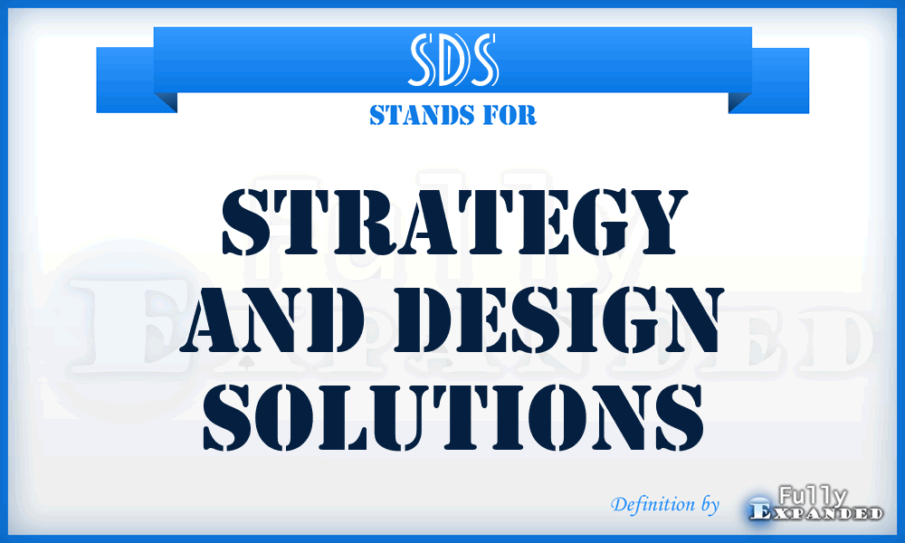 SDS - Strategy and Design Solutions