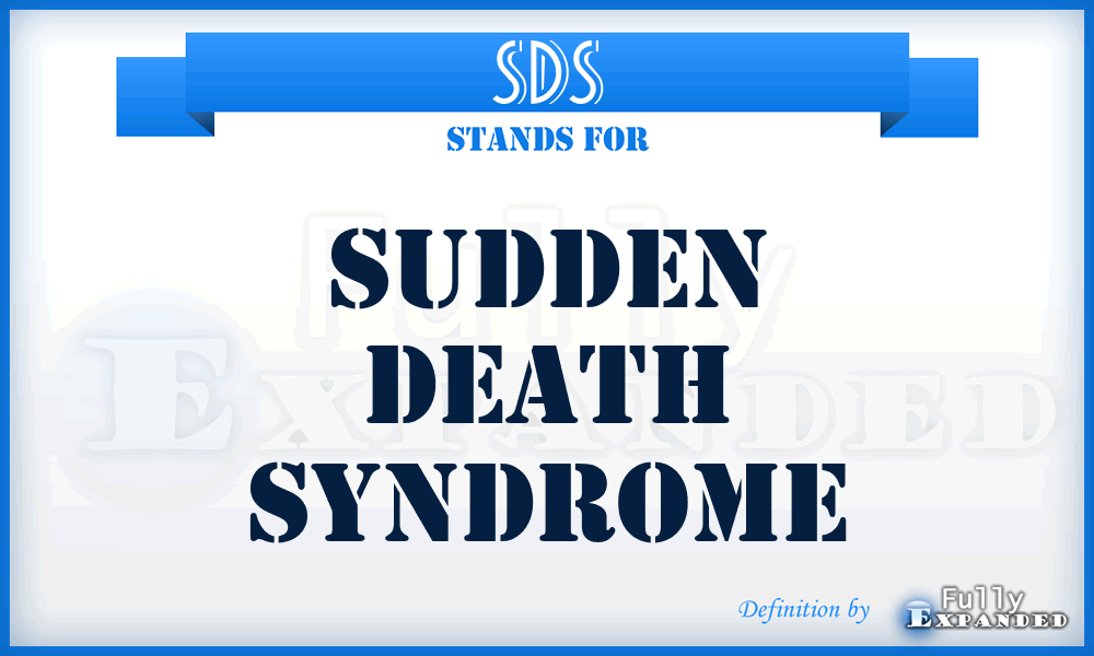 SDS - Sudden death syndrome