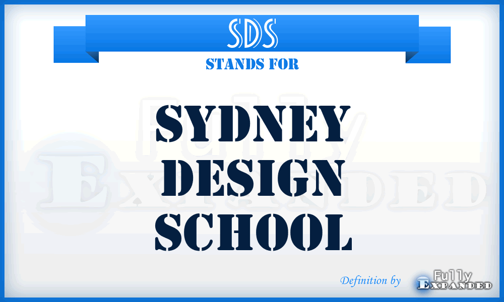 SDS - Sydney Design School