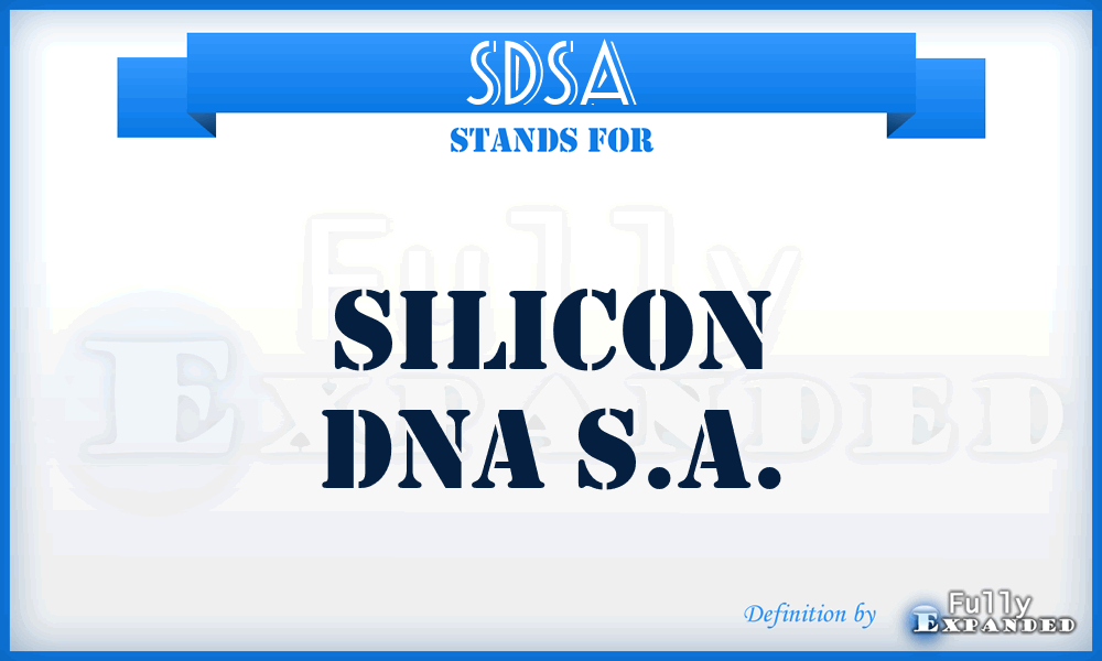 SDSA - Silicon Dna S.A.