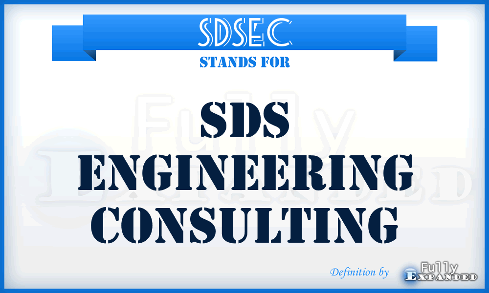 SDSEC - SDS Engineering Consulting