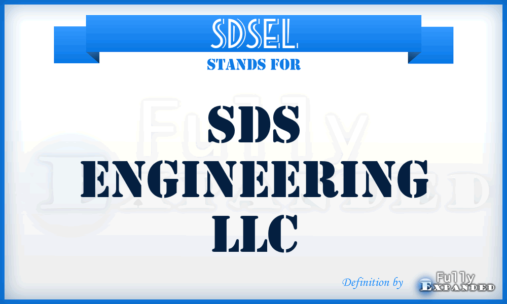 SDSEL - SDS Engineering LLC