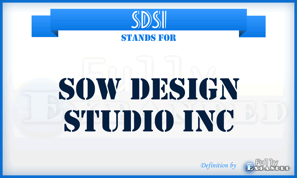 SDSI - Sow Design Studio Inc