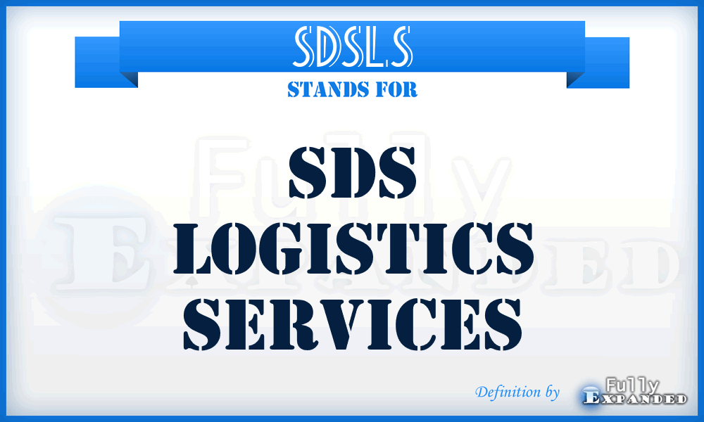 SDSLS - SDS Logistics Services
