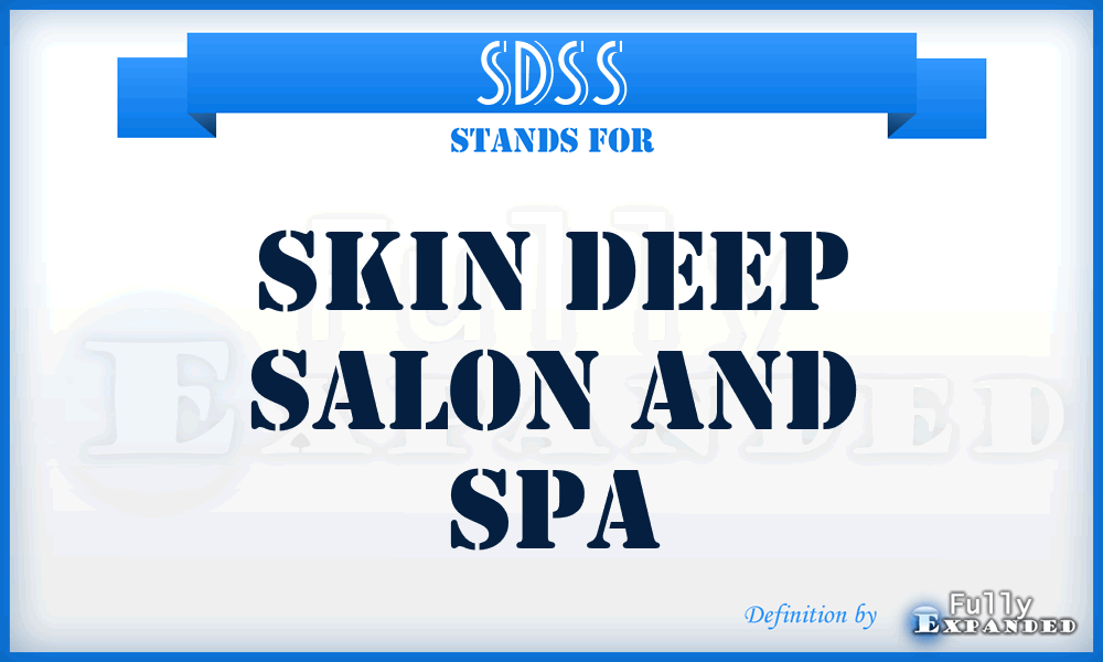 SDSS - Skin Deep Salon and Spa