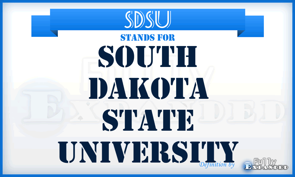 SDSU - South Dakota State University