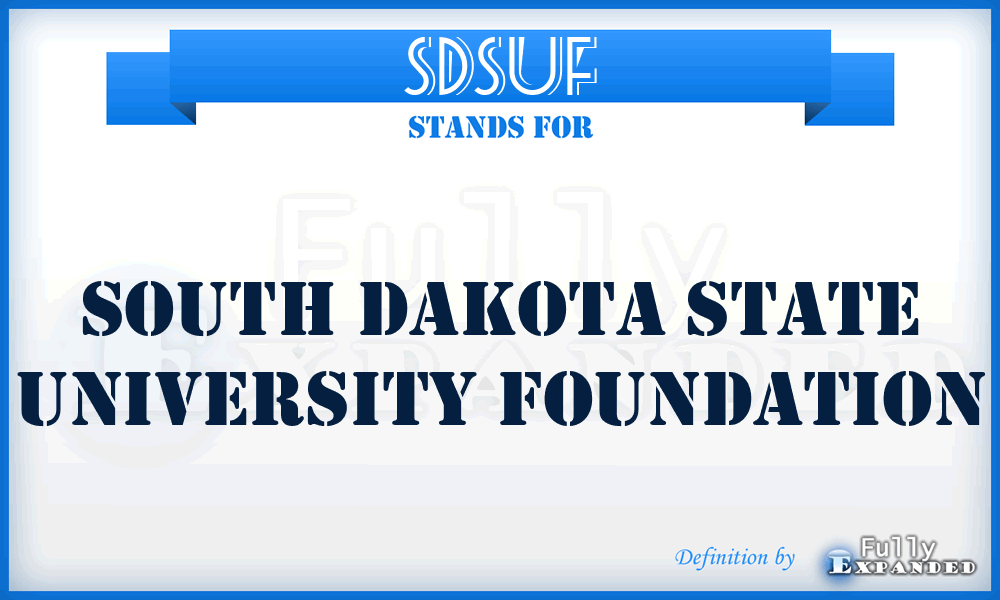 SDSUF - South Dakota State University Foundation