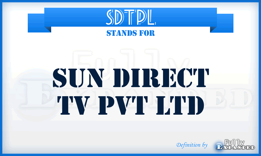 SDTPL - Sun Direct Tv Pvt Ltd