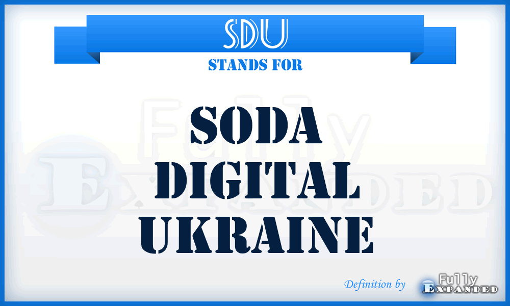 SDU - Soda Digital Ukraine