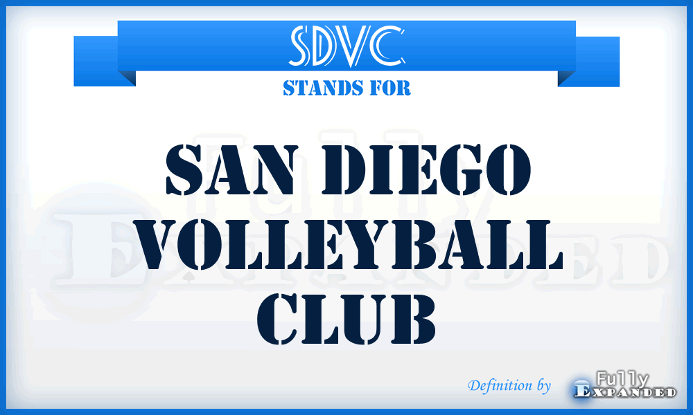 SDVC - San Diego Volleyball Club
