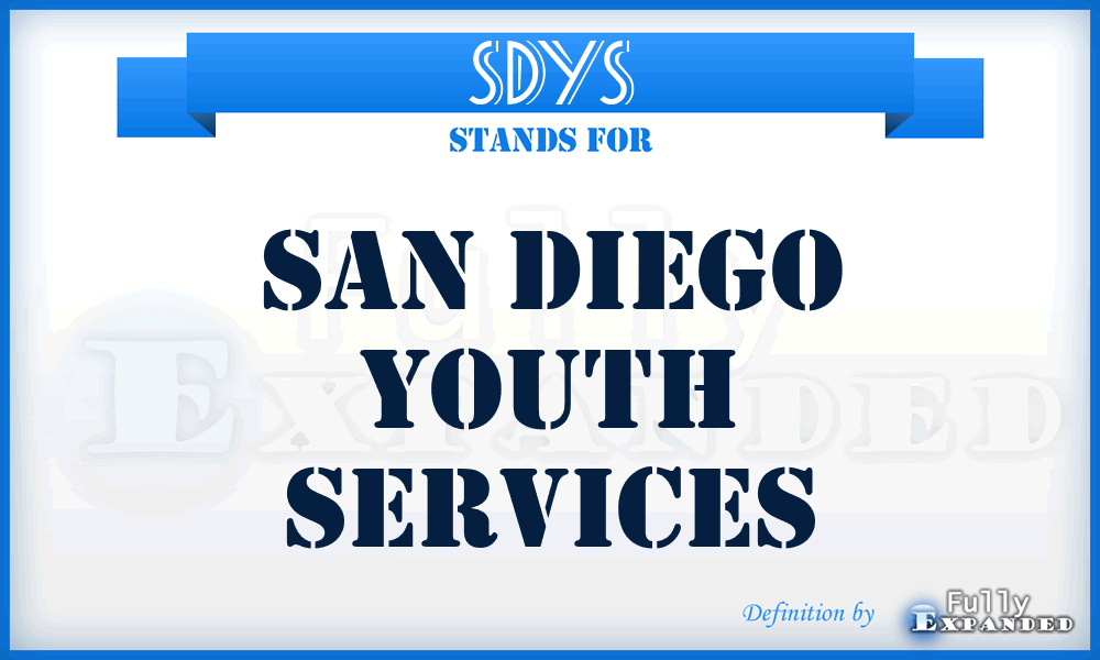 SDYS - San Diego Youth Services