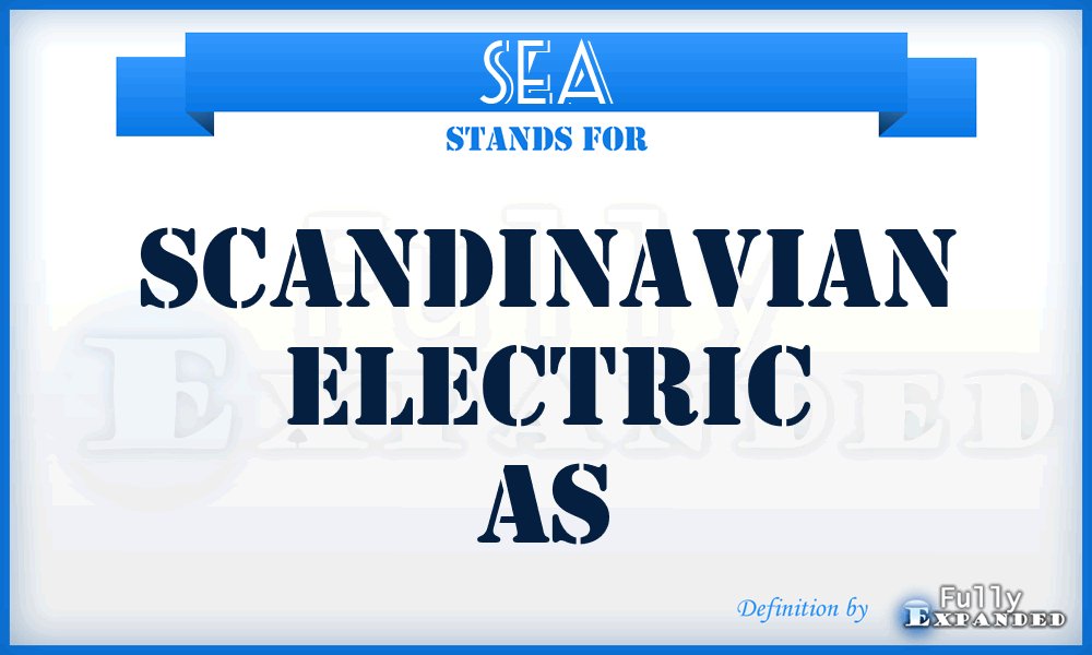SEA - Scandinavian Electric As