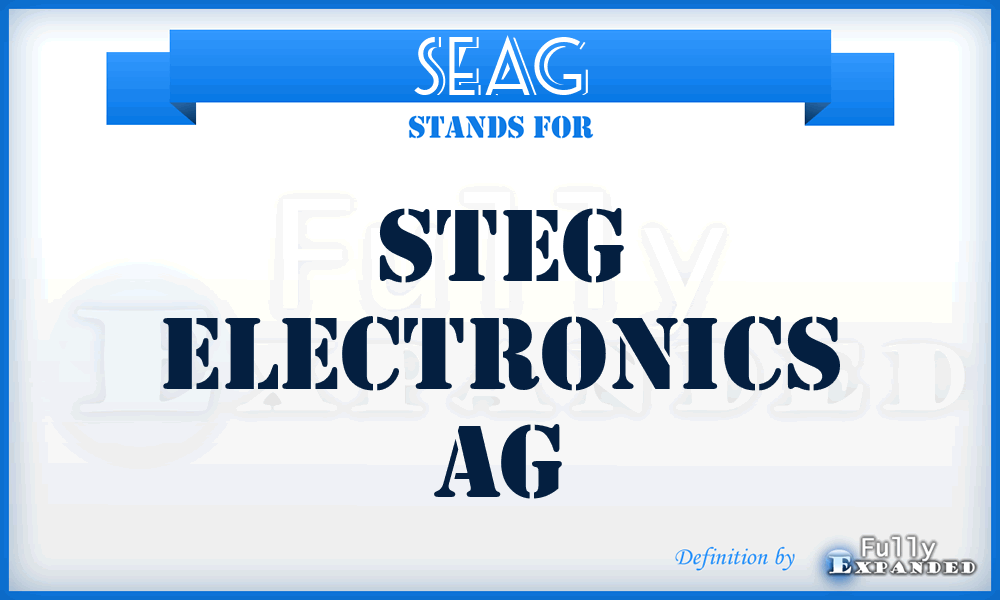 SEAG - Steg Electronics AG