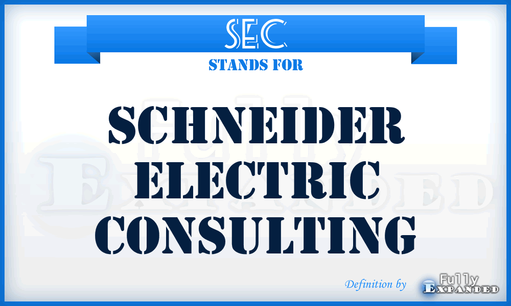 SEC - Schneider Electric Consulting