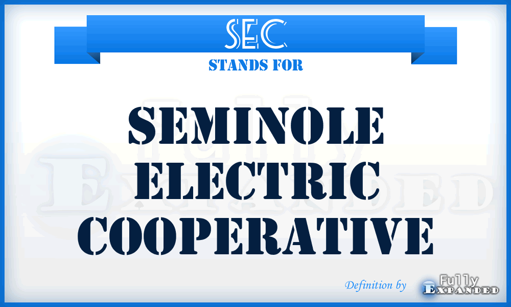 SEC - Seminole Electric Cooperative