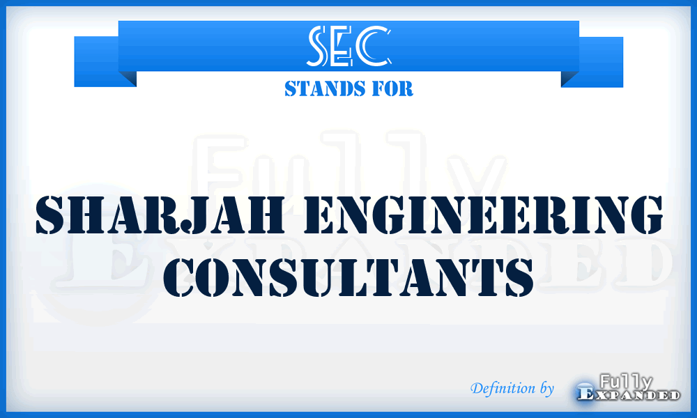 SEC - Sharjah Engineering Consultants