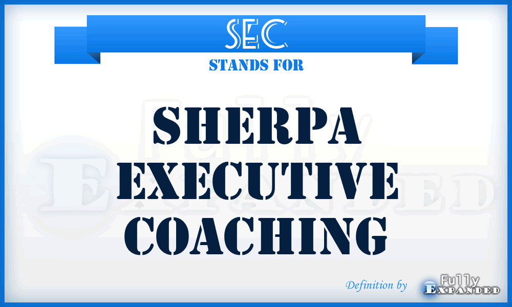 SEC - Sherpa Executive Coaching