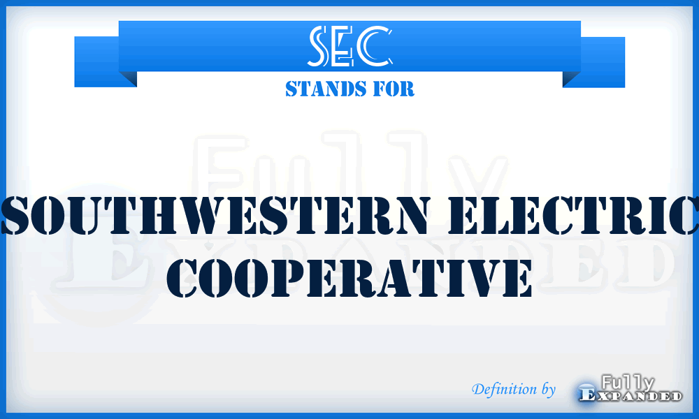 SEC - Southwestern Electric Cooperative