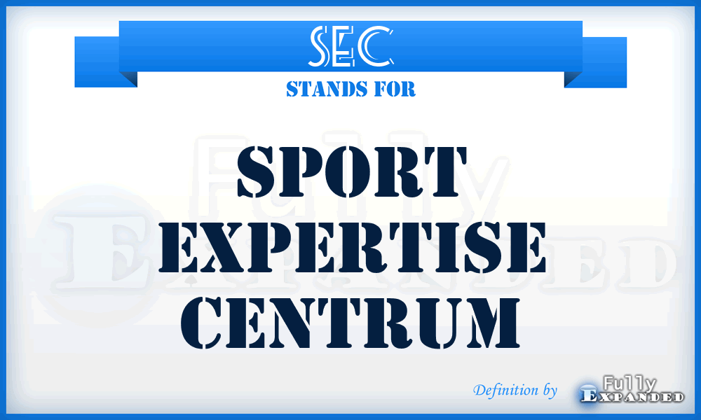 SEC - Sport Expertise Centrum