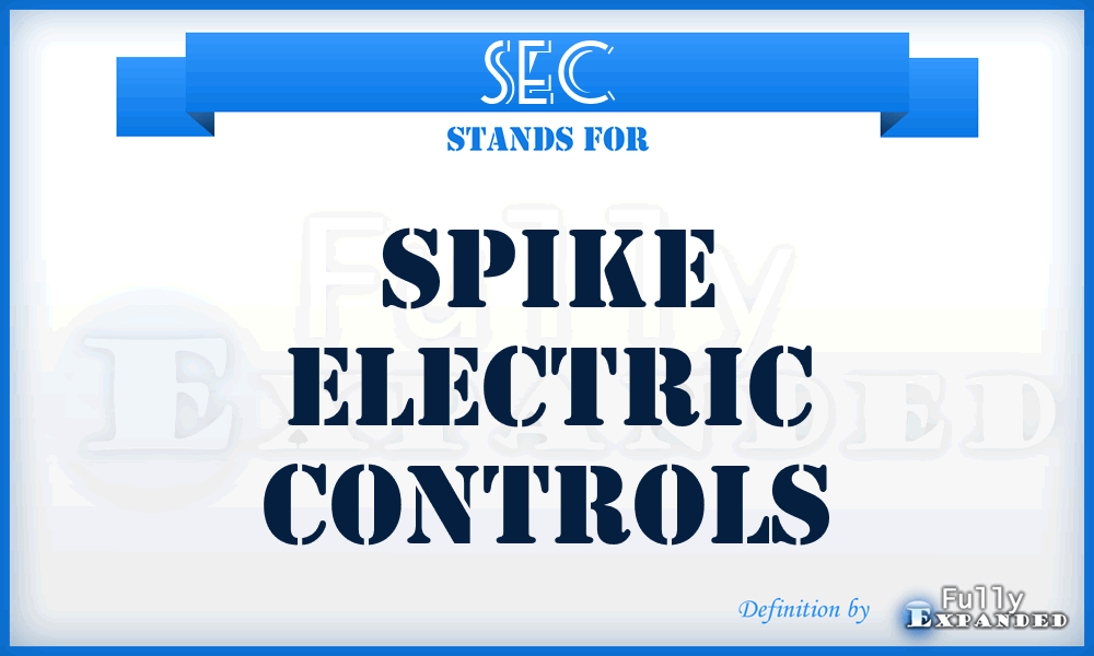 SEC - Spike Electric Controls