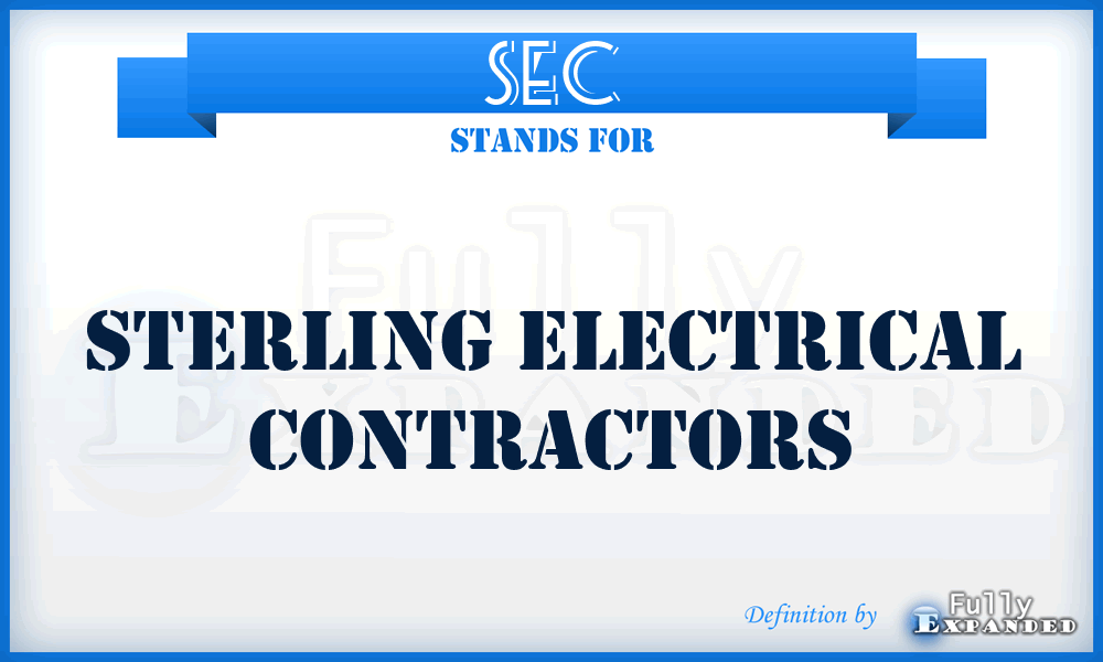 SEC - Sterling Electrical Contractors