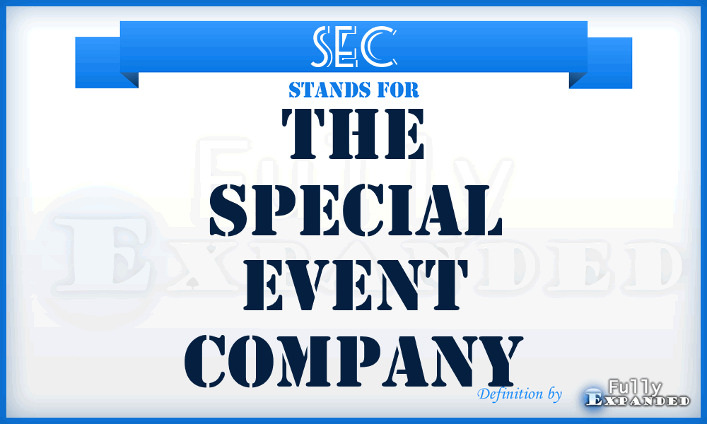 SEC - The Special Event Company