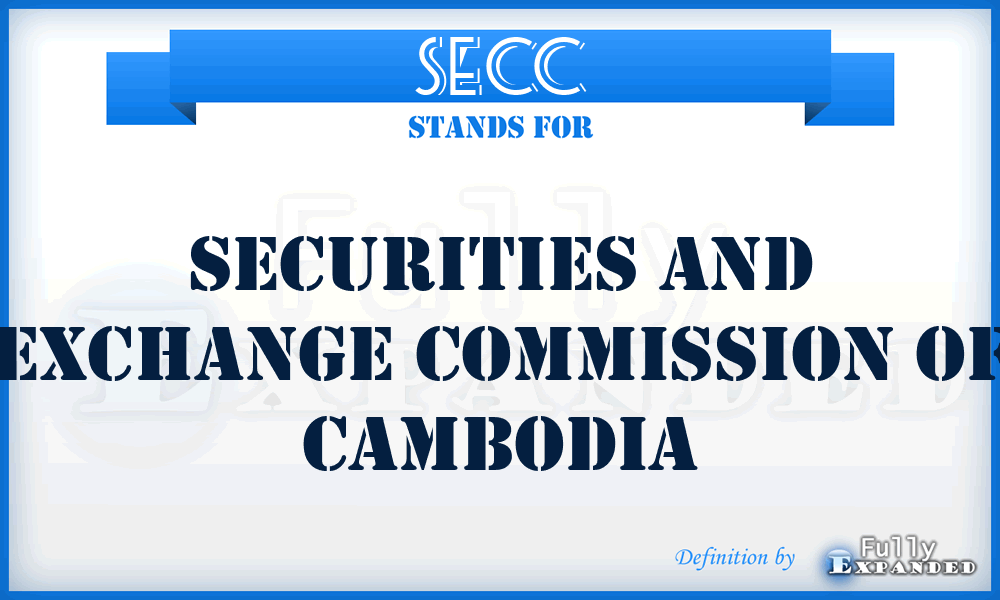 SECC - Securities and Exchange Commission of Cambodia