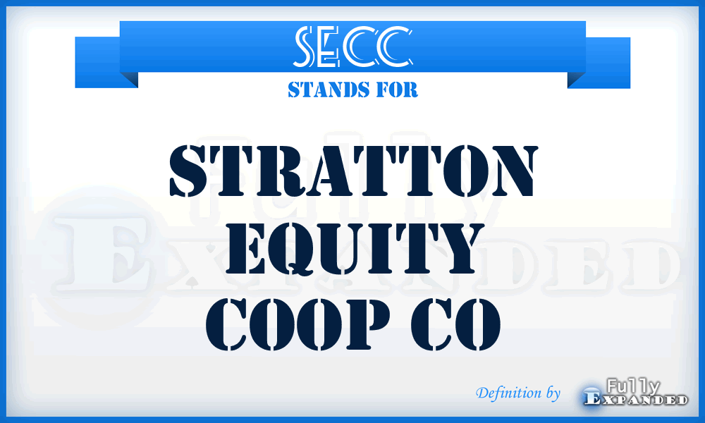 SECC - Stratton Equity Coop Co