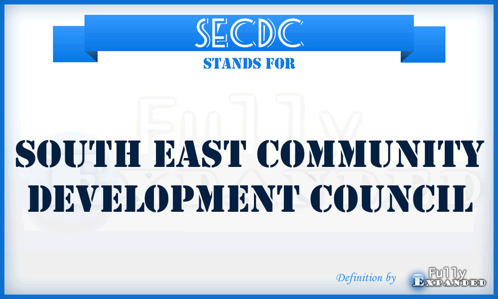 SECDC - South East Community Development Council