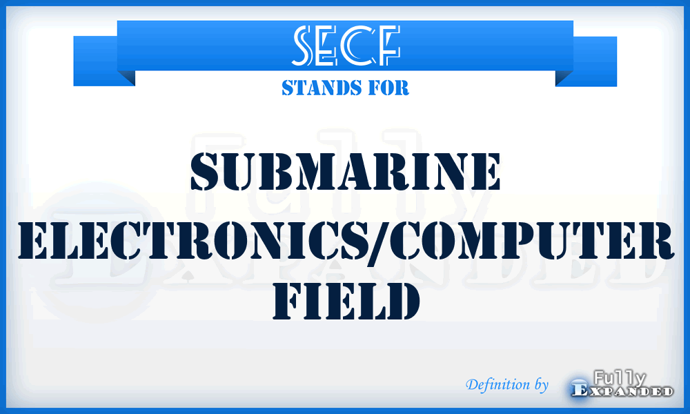 SECF - Submarine Electronics/Computer Field