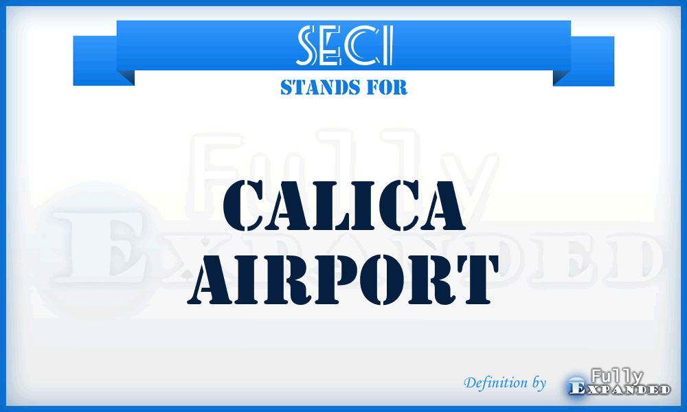 SECI - Calica airport