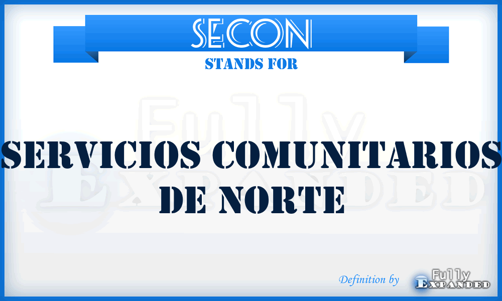 SECON - Servicios Comunitarios de Norte