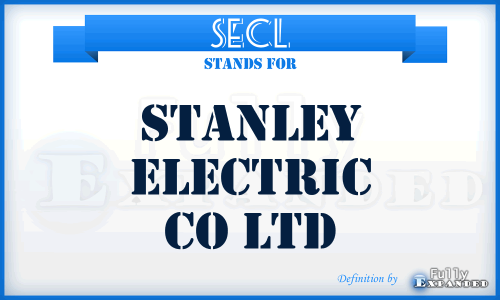 SECL - Stanley Electric Co Ltd