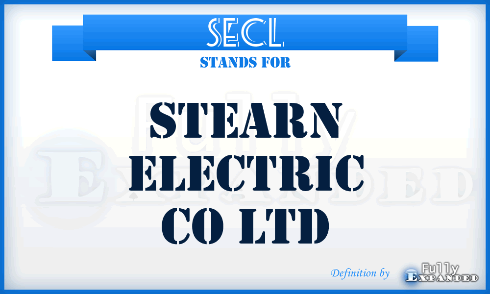 SECL - Stearn Electric Co Ltd